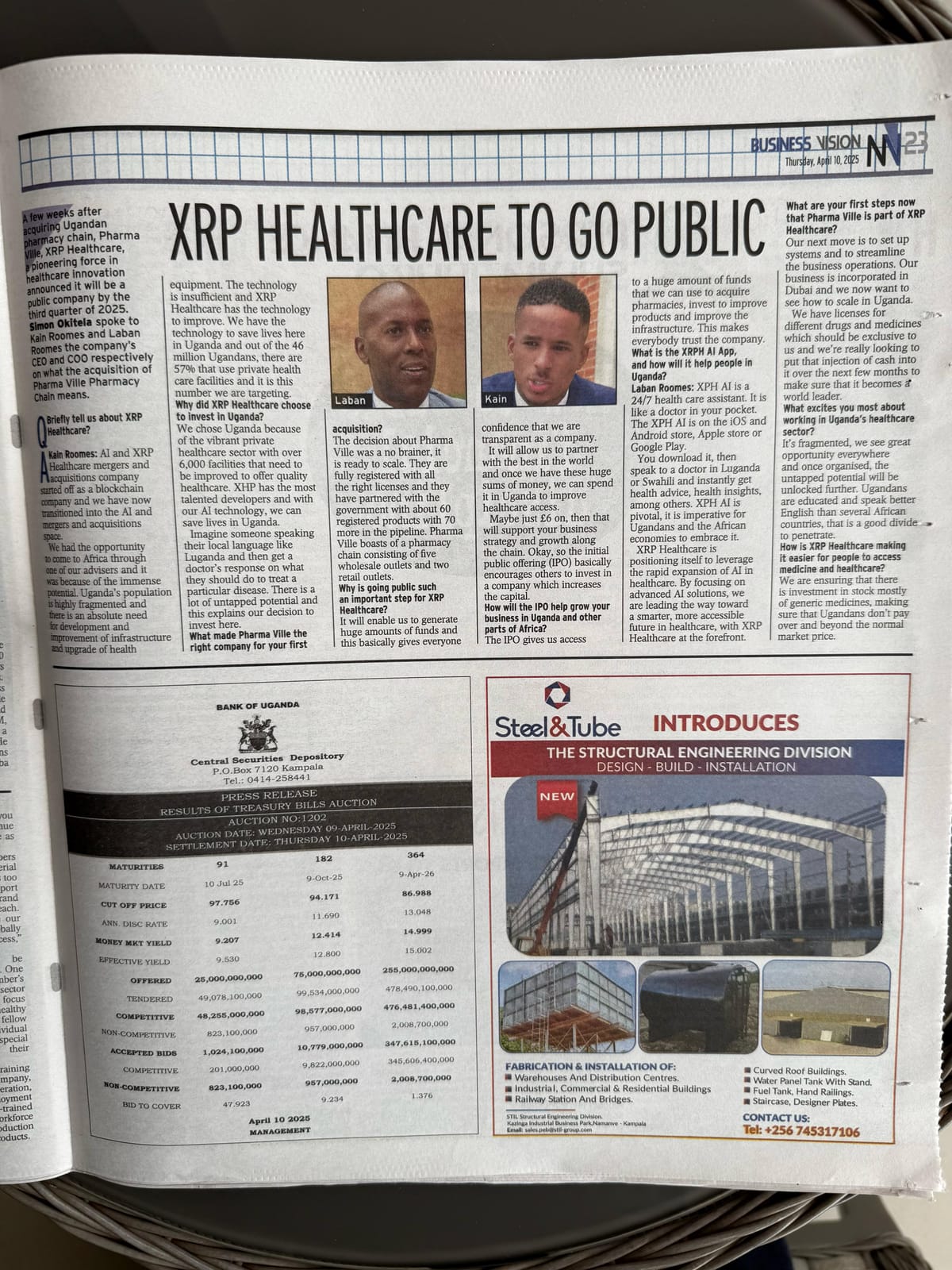 XRP Healthcare Featured in Uganda’s Largest Newspaper – New Vision