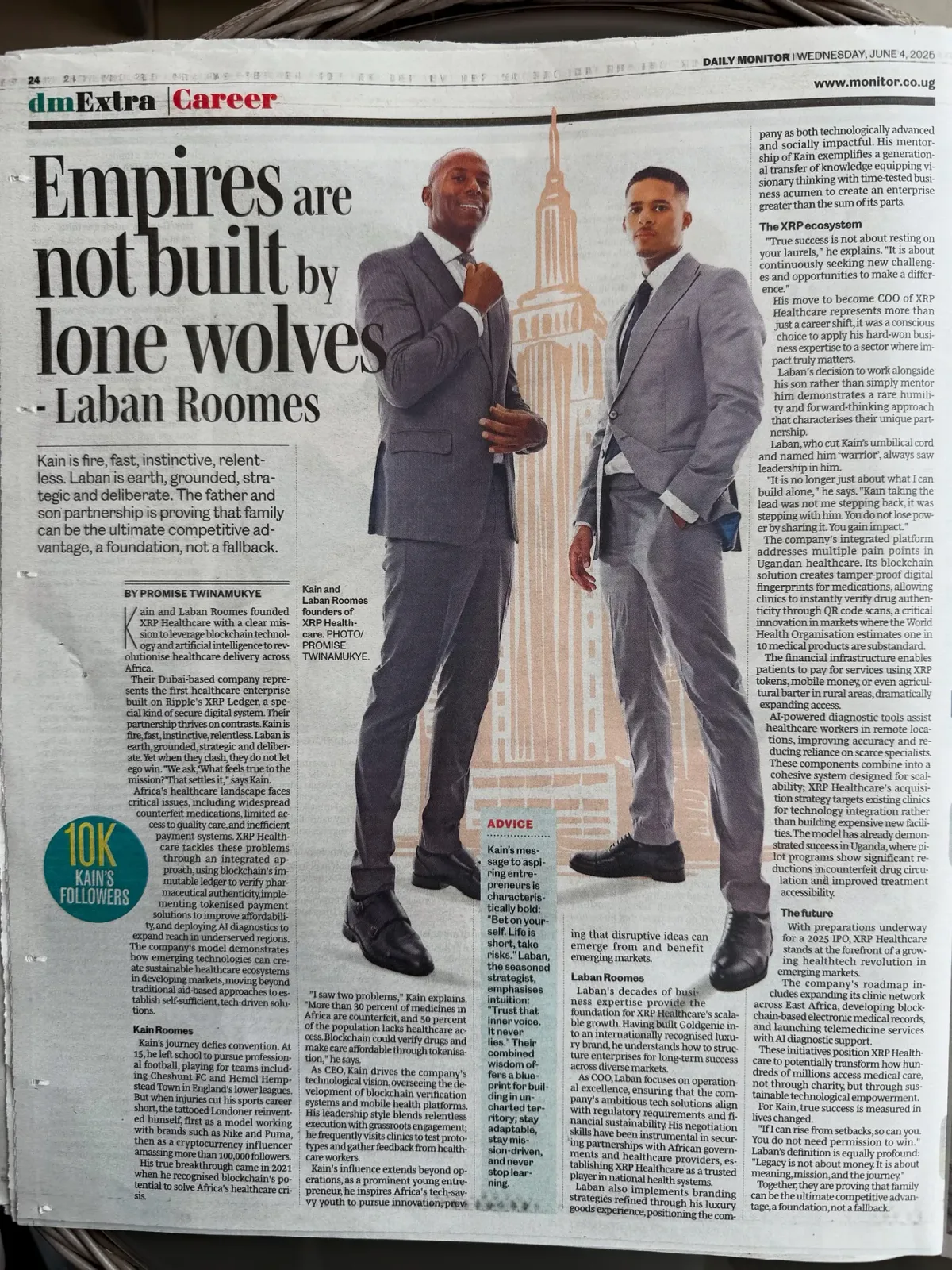 Daily Monitor Feature: Empires Aren’t Built by Lone Wolves