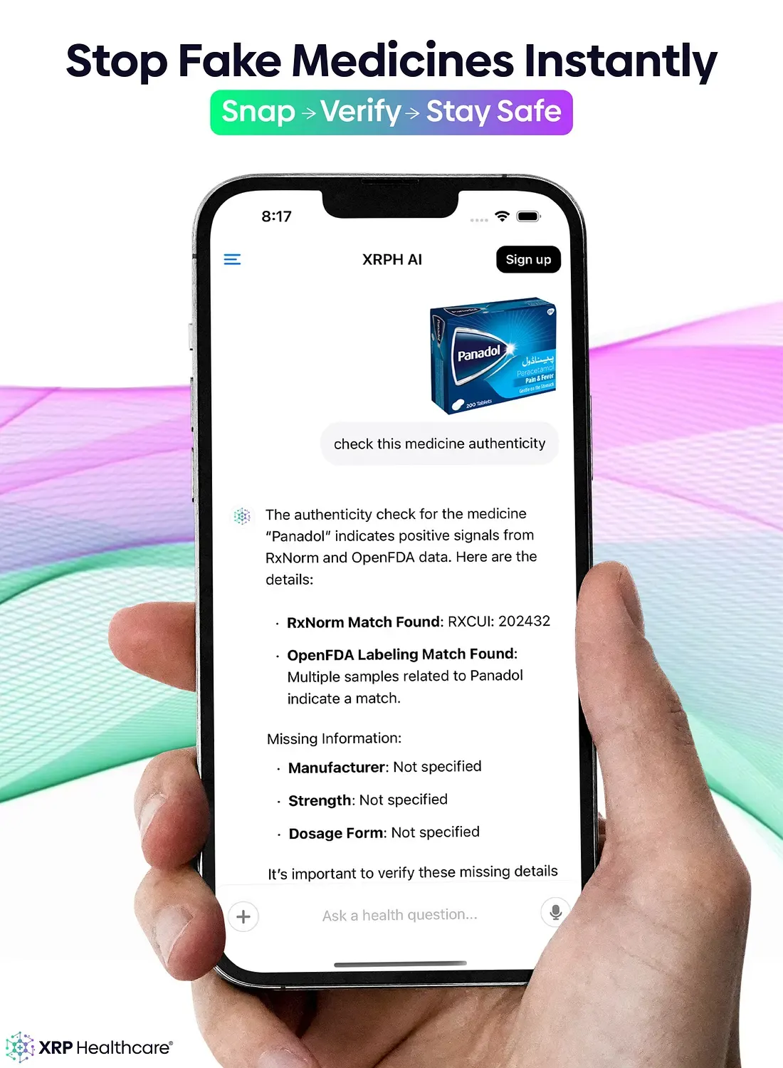 XRPH AI Launches Groundbreaking Feature to Stop Fake Medicines Instantly