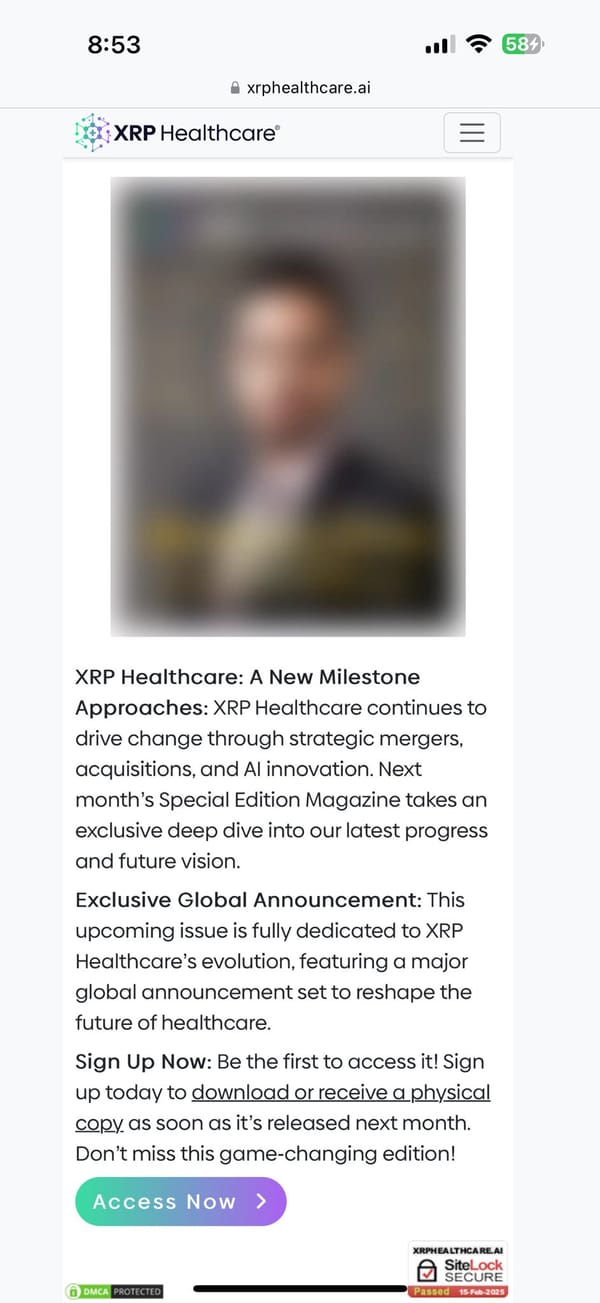 Unveiling the Future: Exclusive Sneak Peek at XRP Healthcare’s Global Milestone!